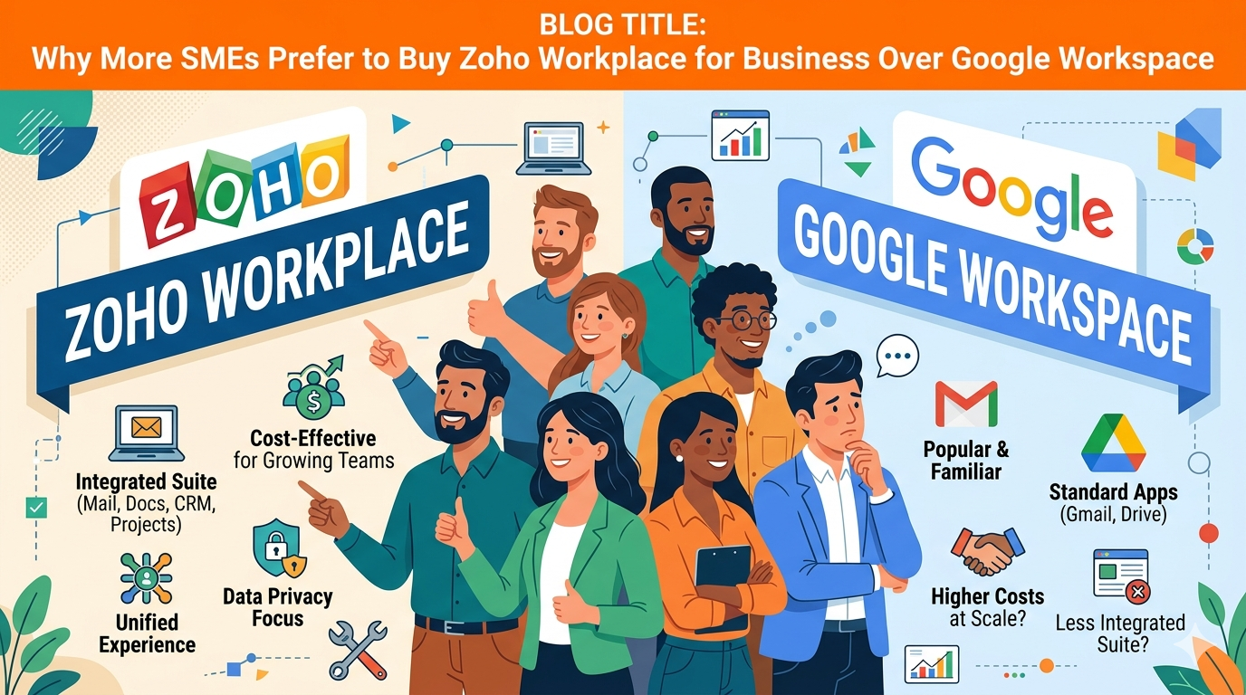 Why More SMEs Prefer to Buy Zoho Workplace for Business Over Google Workspace