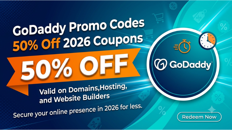 GoDaddy Promo Codes 50% Off 2026 Coupons