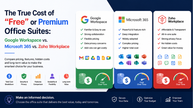 Google Workspace vs. Microsoft 365 vs. Zoho Workplace