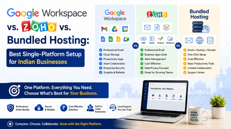 Google Workspace vs. Zoho vs. Bundled Hosting: Best Single-Platform Setup for Indian Businesses