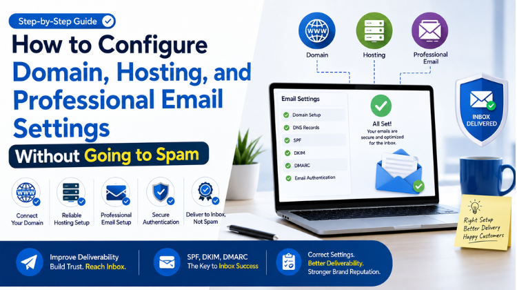 How to Configure Domain, Hosting, and Professional Email Settings Without Going to Spam